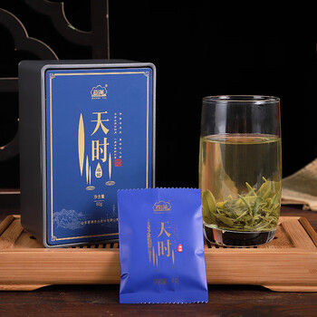 日照绿茶2025新茶有机绿茶清香型豆香特级120g天时茶叶礼盒山东特产礼品