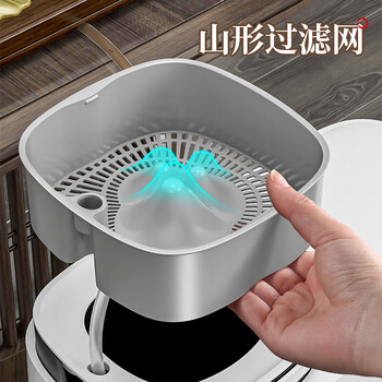 佳帮手茶水桶废水桶11.7L茶渣桶滤茶排水茶叶桶厨房垃圾桶带盖干湿分离