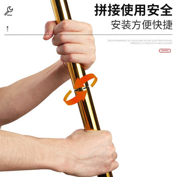 易利丰（elifo）立式党旗国旗摆件办公室带杆落地旗杆固定带底座4号标准旗帜会议室内五星红旗架2米立杆装饰用品