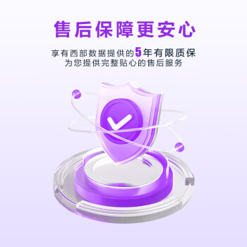 西部数据（WD）8TB监控级机械硬盘 WD Purple 西数紫盘pro SATA 7200转256MB CMR垂直AI技术 3.5英寸WD8001EJRP