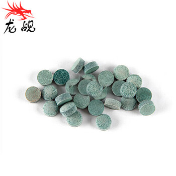 龙觇台球杆头 桌球杆皮头 中头杆皮头波茨杆台球杆皮头11mm皮头50粒