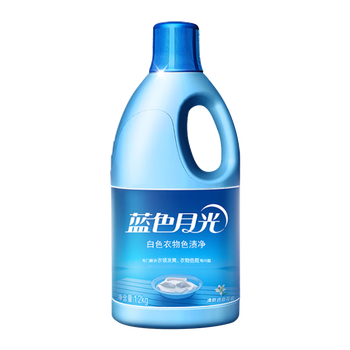 蓝月亮蓝色月光 白色衣物色渍净 漂渍液  白漂1.2kg/瓶 含氯除菌  