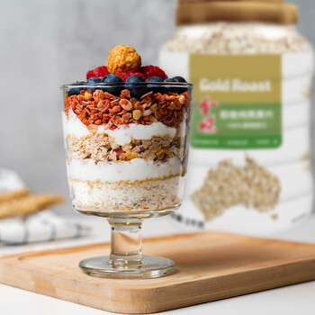 金味即食燕麦片2kg礼盒装 无添加蔗糖 早餐食品 礼盒送礼送长辈