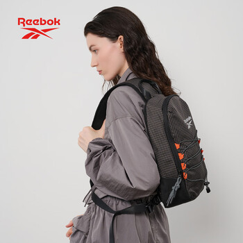 锐步防泼水耐磨轻量胸包 户外旅行多场景单肩斜挎包 可调节肩带 黑色