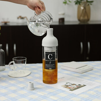 HARIO冷萃咖啡壶耐热玻璃冷泡壶带滤网咖啡冷萃壶冷泡玻璃壶650ml