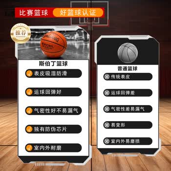 斯伯丁（SPALDING）星街战TF-500篮球7号室内外通用吸湿PU柔软手感实战比赛 76-797Y