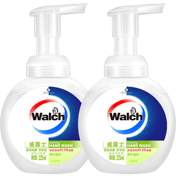 威露士泡沫洗手液青柠盈润225ml×2 杀菌99.9%家庭装泡沫丰富洗护手滋润