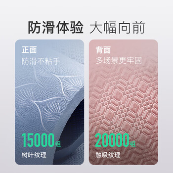 Keep瑜伽垫加宽加长健身垫200*100cm女防滑减震运动训练垫12mm加厚