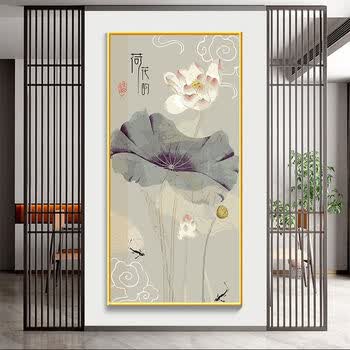 油彩画荷花价格报价行情- 京东