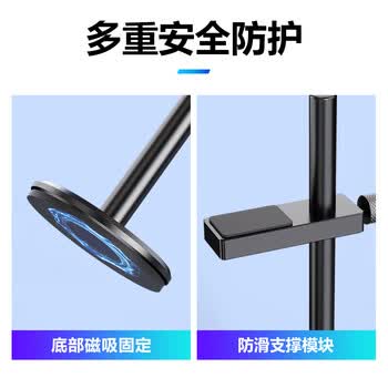 NVV 显卡支架 显卡托架 显卡支撑架 千斤顶托架台式机电脑独立 底部磁吸高度可调铝合金材质NZ-G4银