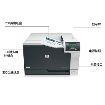 惠普（HP）Color LaserJet Pro CP5225 A3彩色激光单功能打印机 USB连接 商用办公企业级（2年上门保修）