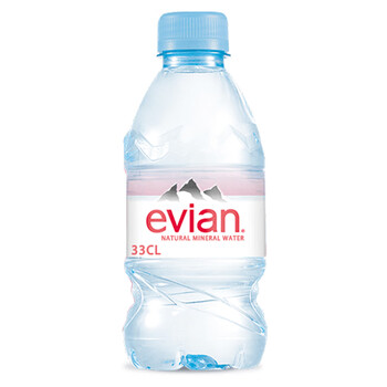 依云（evian）法国原装进口矿泉水 330ml*24瓶(软瓶)饮用水新老包装随机发货