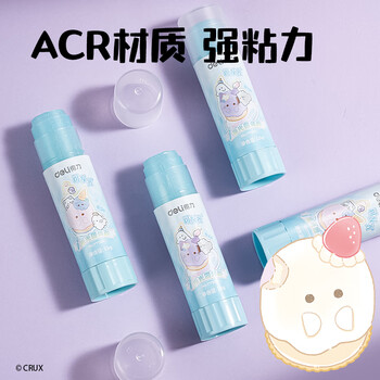 得力（deli）ACR固体胶 幽幽家族夜光胶棒无甲醛强力胶水 学生开学文具办公用品YY502