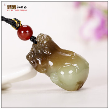 青白玉貔貅吊坠价格报价行情- 京东