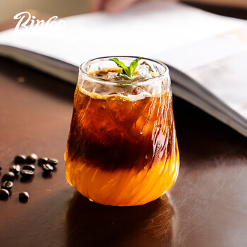 Bincoo咖啡杯高档精致复古美式Dirty玻璃杯下午茶意式浓缩拿铁杯