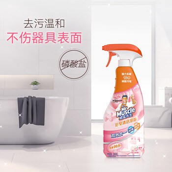 威猛先生浴室清洁泡泡墙面瓷砖玻璃强力去污除水垢(铃兰玫瑰)500g 