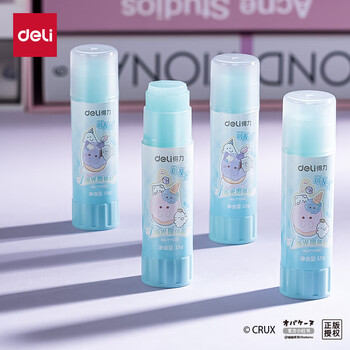 得力（deli）ACR固体胶 幽幽家族夜光胶棒无甲醛强力胶水 学生开学文具办公用品YY502