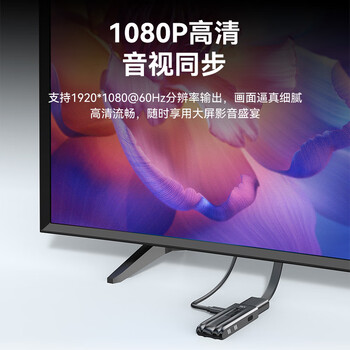 胜为HDMI无线投屏器高清企业办公同屏器适用投影仪会议室笔记本台式电脑一体机50米远距传输DHH005AB