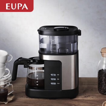 灿坤  EUPA全自动家用咖啡机 意式美式全自动滴漏式咖啡机 小型家用咖啡机 电动研磨胶囊一体式
