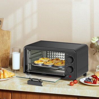 美的（Midea）潮流电器PT10B3  800W 0.8kW/220V 电烤箱一体控温 10L 机械式 钢化玻璃 10L 黑色 220V 台