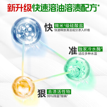 碧浪洗衣粉【实惠装】专研抗菌洁净除螨洗衣粉清雅茉莉2.75KG