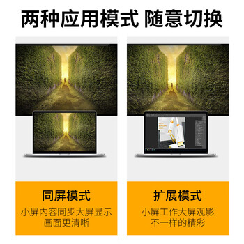 山泽（SAMZHE）Mini DP转HDMI转换器线雷电接口高清4K视频线适用苹果Mac微软Surface笔记本KDP20黑色2米YC1707