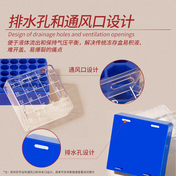 LABSHARK 冻存管盒塑料冷冻管盒PCPP防水纸质低温样品管盒细胞冻存盒翻盖连盖 【PP】100孔透明矮 LABSHARK 冻存管盒塑料冷冻管盒PCPP防水纸质低温样品管盒细胞冻存盒翻盖连盖 【PP】100孔透明矮