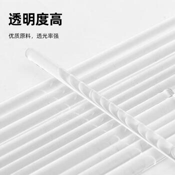 化科 高硼硅玻璃棒 玻璃烧杯搅拌棒 引流导流棒 实验室实心玻璃棒 玻璃棒5*200mm（10支）