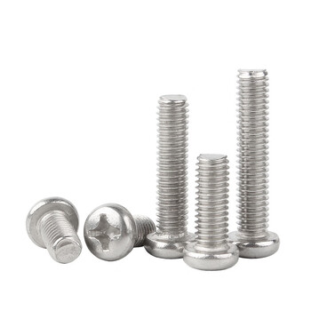 永利尚 304不锈钢十字圆头螺丝钉 电子螺丝钉盘头机丝机牙螺栓大全 M3*12 【100颗】 永利尚 304不锈钢十字圆头螺丝钉 电子螺丝钉盘头机丝机牙螺栓大全 M3*12 【100颗】