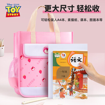 迪士尼（Disney）学生补习袋 手提斜跨美术袋 拎书补课小书包大容量夏季直饮水杯2件套手提袋