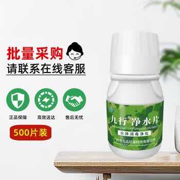 九行户外净水片丸饮水消毒除味500片野外用水净化探险战备求生泡腾片