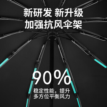 雨航（YUHANG）防晒伞雨伞京东自营自动大号银胶晴雨两用藏蓝