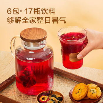 京东京造鲜来多桂花酸梅汤240g(6大包)【京东自营】乌梅汤包配有黄冰糖