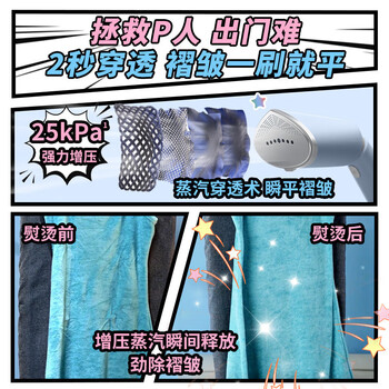 飞利浦（PHILIPS）家用小巧可折叠挂烫机小型差旅神器强力增压熨斗挂烫机STH5020/40红