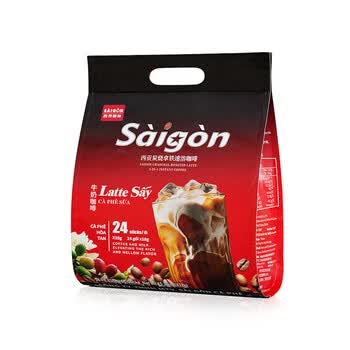 西贡三合一速溶牛奶咖啡炭烧拿铁咖啡432g 24条冲调饮品 西贡三合一速溶牛奶咖啡炭烧拿铁咖啡432g 24条冲调饮品