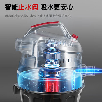 小狗桶式吸尘器家用  1600W大功率大吸力工业吸尘器装修美缝开荒保洁多功能吸尘机T003