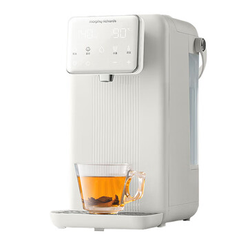 摩飞电器（Morphyrichards） 台式即热饮水机 【母婴级】多段控温 一键除氯 双层防烫 定量出水 泡奶机恒温水壶 MR5300椰奶白