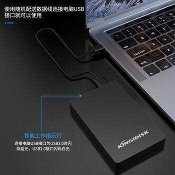 黑甲虫 (KINGIDISK) 2TB USB3.0 移动硬盘 H系列 2.5英寸 磨砂黑 简约便携 商务伴侣 可加密 H200 黑甲虫 (KINGIDISK) 2TB USB3.0 移动硬盘 H系列 2.5英寸 磨砂黑 简约便携 商务伴侣 可加密 H200