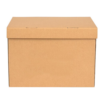 泰档档案箱空白连体纸箱会计凭证收纳箱办公纸箱 大号45*34.5*25cm 10个装 K4534525-10