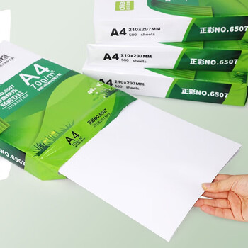 递乐 A4复印纸70g白纸办公用纸双面打印不卡纸学生用草稿纸多功能双面打印作业100张/包 6507-1