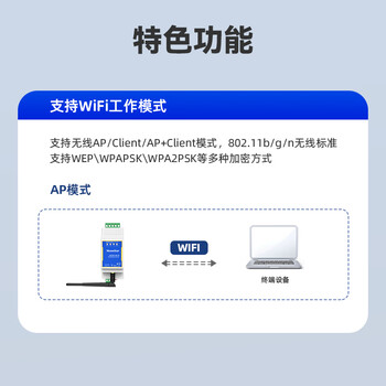 移星(MoweStar)工业路由器无线AP 串口服务器RS232/485转WIFI转换器 工业级2.4G无线客户端 NS301W-R(含电源) 移星(MoweStar)工业路由器无线AP 串口服务器RS232/485转WIFI转换器 工业级2.4G无线客户端 NS301W-R(含电源)