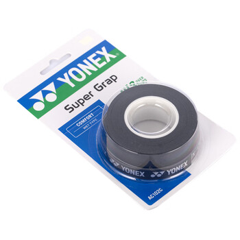 尤尼克斯（YONEX）羽毛球手胶运动吸汗带握把胶AC-102C-007黑色三条装