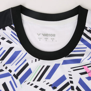 VICTOR威克多胜利羽毛球服透气快干男款T恤 T-25001TD  白色 S 