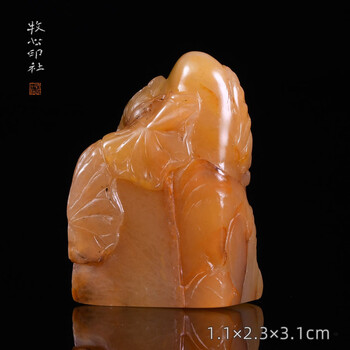 【吉田】寿山石田黄石「松下問童子」63×71×43mm223g印材4871 寿山田黄石价格报价行情- 京东