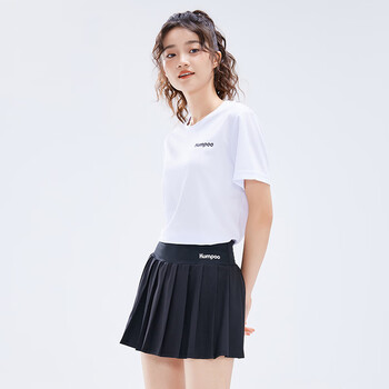 薰风（KUMPOO）羽毛球服速干短袖男凉感T恤女宽松上衣休闲服K242U01113 白色 2XL