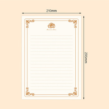 狮洛德 信纸情书告白浪漫表白复古玫瑰文艺信纸A4手写情侣1份20张入 狮洛德 信纸情书告白浪漫表白复古玫瑰文艺信纸A4手写情侣1份20张入