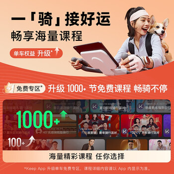 Keep动感单车健身器智能调阻磁控静音（新品）C2 lite插电款灰色