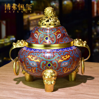中国 古玩 宋 天青 釉 三足香炉 八卦香炉 中国美術 - 宋