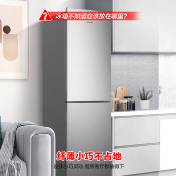容声186升双开门二门两门家用电冰箱小型节能省电超薄冷藏冷冻两用保鲜宿舍出租房BCD-186GA1DE银 容声186升双开门二门两门家用电冰箱小型节能省电超薄冷藏冷冻两用保鲜宿舍出租房BCD-186GA1DE银