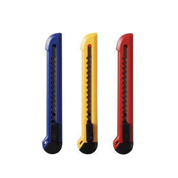 晨光（M&G）9mm小号美工刀推锁裁纸刀壁纸刀办公用品多功能刀子颜色随机ASS91323单把装